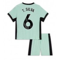 Chelsea Thiago Silva #6 Tretí Detský futbalový dres 2023-24 Krátky Rukáv (+ trenírky)